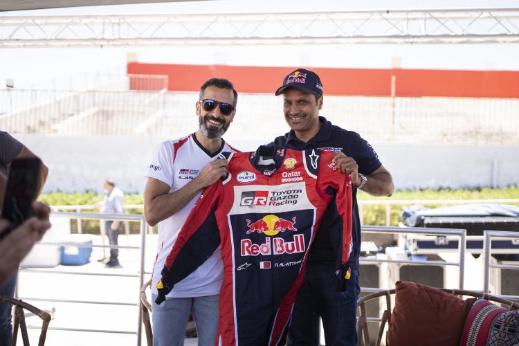 Markazia Toyota Sponsors Qatari Rally Champion Nasser Al Attiyah during Jordan Visit Markazia Toyota Sponsors Qatari Rally Champion Nasser Al Attiyah during Jordan Visit