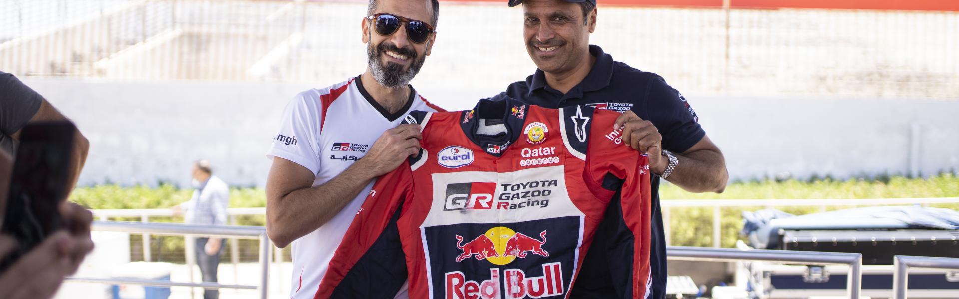 Markazia Toyota Sponsors Qatari Rally Champion Nasser Al Attiyah during Jordan Visit Markazia Toyota Sponsors Qatari Rally Champion Nasser Al Attiyah during Jordan Visit